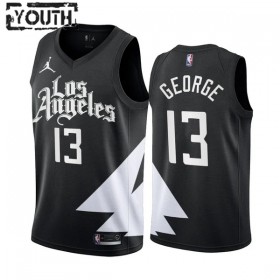 Canotte Bambino Los Angeles Clippers Paul George 13 Jordan 2022-23 Statement Edition Nero Swingman